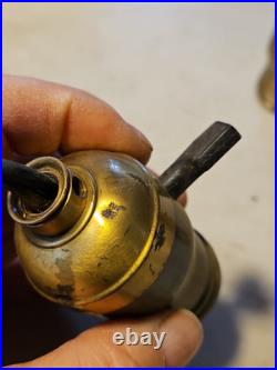 Antique Set Of 4 Matching Lamp Sockets Brass Snap Switch Nice Unrestored Parts