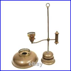 Antique Solid Brass Gas Lamp Converted Electric Lamp Parts Original Bell