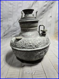 Antique The New Juno E Miller Oil Kerosene Lamp Font AS-IS PARTS