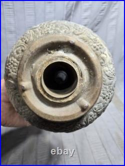 Antique The New Juno E Miller Oil Kerosene Lamp Font AS-IS PARTS