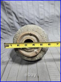 Antique The New Juno E Miller Oil Kerosene Lamp Font AS-IS PARTS