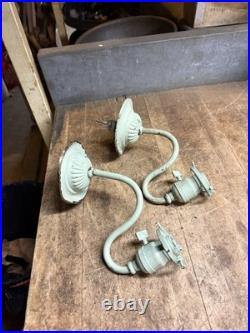 Antique Victorian Electric Light Lamp Wall Sconce Fixture Holder Brass Parts USA