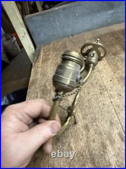 Antique Victorian Electric Light Lamp Wall Sconce Fixture Holder Brass Parts USA