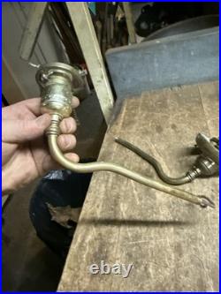 Antique Victorian Electric Light Lamp Wall Sconce Fixture Holder Brass Parts USA Antique Victorian Electric Light Lamp Wall Sconce Fixture Holder Brass Parts USA