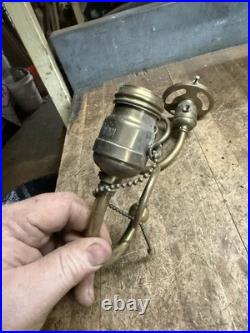 Antique Victorian Electric Light Lamp Wall Sconce Fixture Holder Brass Parts USA