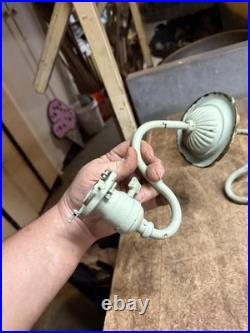 Antique Victorian Electric Light Lamp Wall Sconce Fixture Holder Brass Parts USA