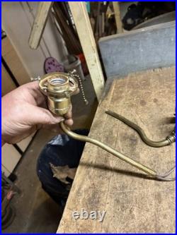 Antique Victorian Electric Light Lamp Wall Sconce Fixture Holder Brass Parts USA