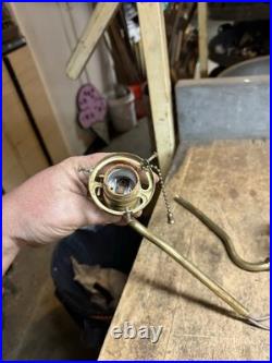 Antique Victorian Electric Light Lamp Wall Sconce Fixture Holder Brass Parts USA