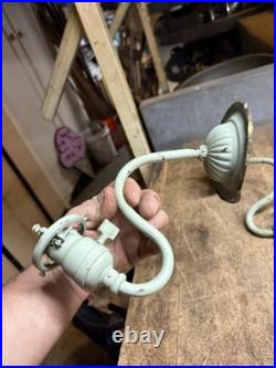 Antique Victorian Electric Light Lamp Wall Sconce Fixture Holder Brass Parts USA