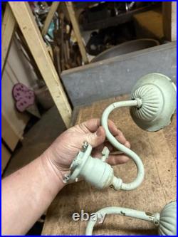 Antique Victorian Electric Light Lamp Wall Sconce Fixture Holder Brass Parts USA