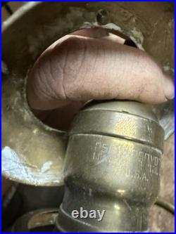 Antique Victorian Electric Light Lamp Wall Sconce Fixture Holder Brass Parts USA