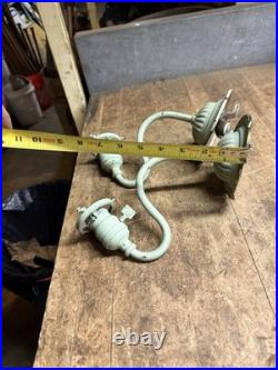 Antique Victorian Electric Light Lamp Wall Sconce Fixture Holder Brass Parts USA