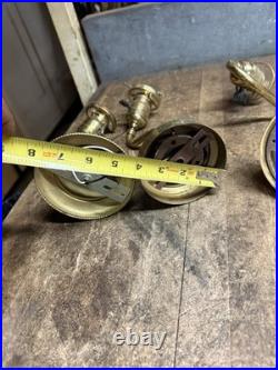 Antique Victorian Electric Light Lamp Wall Sconce Fixture Holder Brass Parts USA