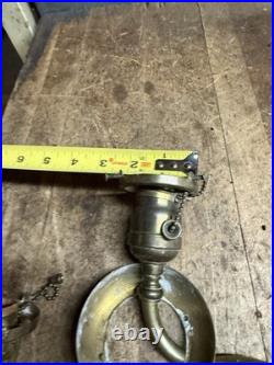 Antique Victorian Electric Light Lamp Wall Sconce Fixture Holder Brass Parts USA