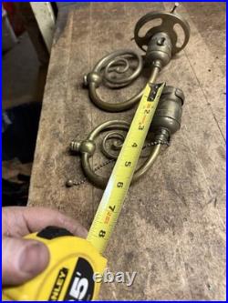 Antique Victorian Electric Light Lamp Wall Sconce Fixture Holder Brass Parts USA