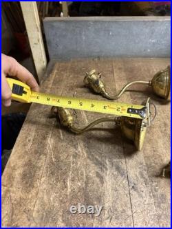 Antique Victorian Electric Light Lamp Wall Sconce Fixture Holder Brass Parts USA