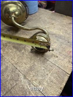 Antique Victorian Electric Light Lamp Wall Sconce Fixture Holder Brass Parts USA
