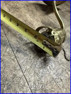 Antique Victorian Electric Light Lamp Wall Sconce Fixture Holder Brass Parts USA