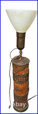 Antique Victorian Industrial Fabric Wallpaper Printing Roller-Parts Only