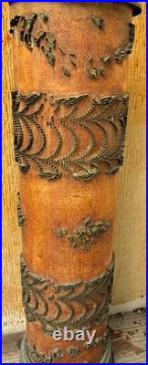 Antique Victorian Industrial Fabric Wallpaper Printing Roller-Parts Only