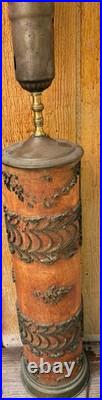 Antique Victorian Industrial Fabric Wallpaper Printing Roller-Parts Only