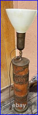 Antique Victorian Industrial Fabric Wallpaper Printing Roller-Parts Only