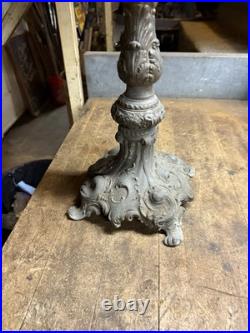 Antique Victorian Rare Miller Petroleum Table Parlor Oil Lamp Light Brass Parts