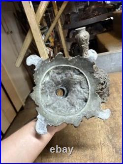 Antique Victorian Rare Miller Petroleum Table Parlor Oil Lamp Light Brass Parts