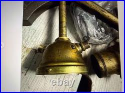 Antique Vintage Brass Lamp Parts Lot Sockets Base Chain Finial Repair Salvage