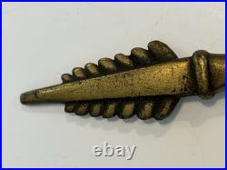 Antique Vintage Cast Iron Art Deco Table Lamp Finial Lighting Parts
