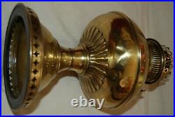 Antique Vintage Gwtw Art Nouveau Deco Kerosene Oil Rayo Lamp Base Parts Shade