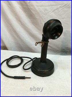 Antique Vintage Kellogg Candlestick Telephone Lamp Parts Repair lot