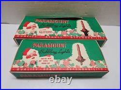 Antique Vtg 1940s Christmas Santa Paramount Raylite Lights Box RARE for Parts