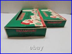 Antique Vtg 1940s Christmas Santa Paramount Raylite Lights Box RARE for Parts