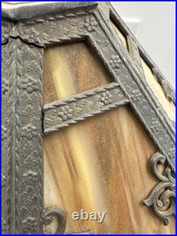 Antique Vtg Rainaud 1118 Stained Glass Table Lamp Tiffany Era RESTORATION/ PARTS