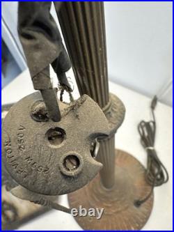 Antique Vtg Rainaud 1118 Stained Glass Table Lamp Tiffany Era RESTORATION/ PARTS