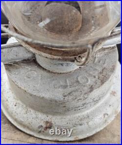 Antique Winfield Mfg. CYCLONE Coldblast Lantern Lamp For Parts Or Repair