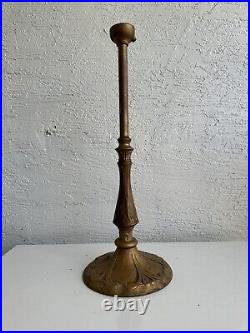 Antique art nouveau heavy table lamp base parts restore 2G