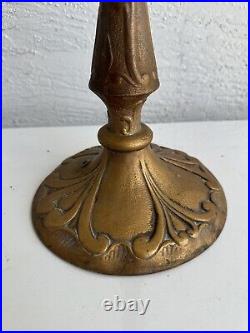 Antique art nouveau heavy table lamp base parts restore 2G