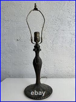 Antique art nouveau table lamp base parts restore 1N