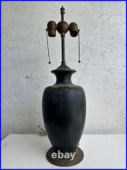 Antique double socket cassidy gas O lux table lamp base parts restore 1P