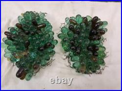 Antique set of 2 grape cluster for chandelier and lamp parts
