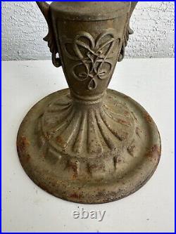 Antique table lamp base parts restore 1K