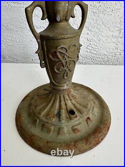 Antique table lamp base parts restore 1K