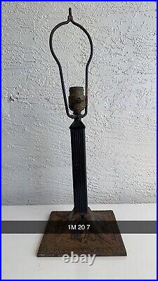 Antique table lamp base parts restore 1M