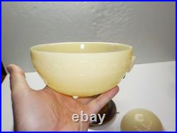 Art Deco 3 Light Slip Shade Ceiling Fixture Vintage Untested For Parts/Resto