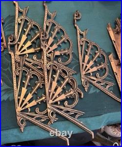 Art Deco Era Midwest Light Fixture Co BRONZE Slip Shade Light Fixture PARTS ONLY
