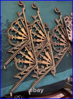 Art Deco Era Midwest Light Fixture Co BRONZE Slip Shade Light Fixture PARTS ONLY