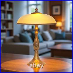 Art Deco design table Saint-Étienne copper lamp unique piece bankers