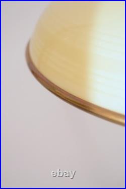 Art Deco design table Saint-Étienne copper lamp unique piece bankers